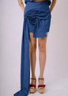 Rose Denim Skirt