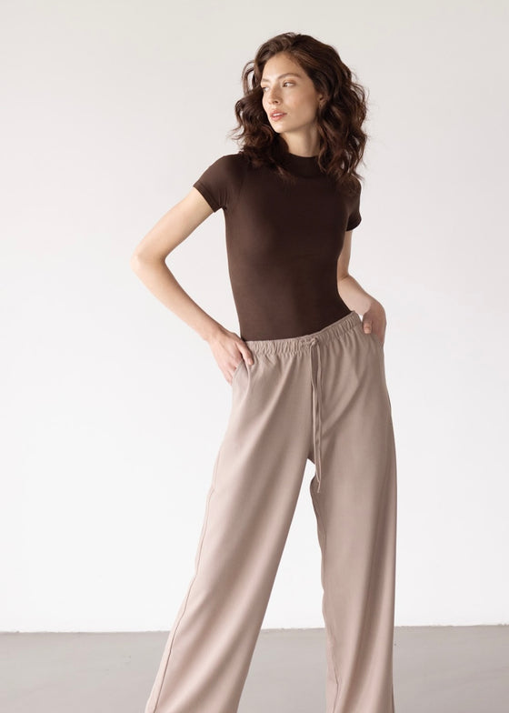 Camiseta Second Skin Manga Corta - Chocolate