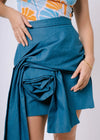 Rose Denim Skirt