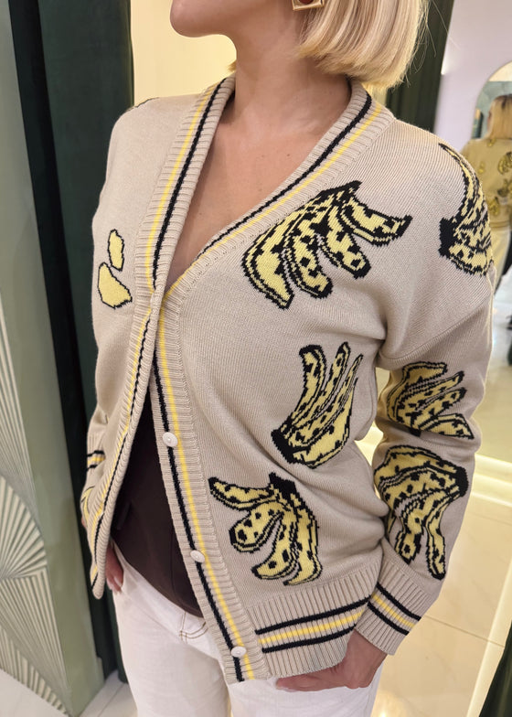 LE BANANE BEIGE CARDIGAN