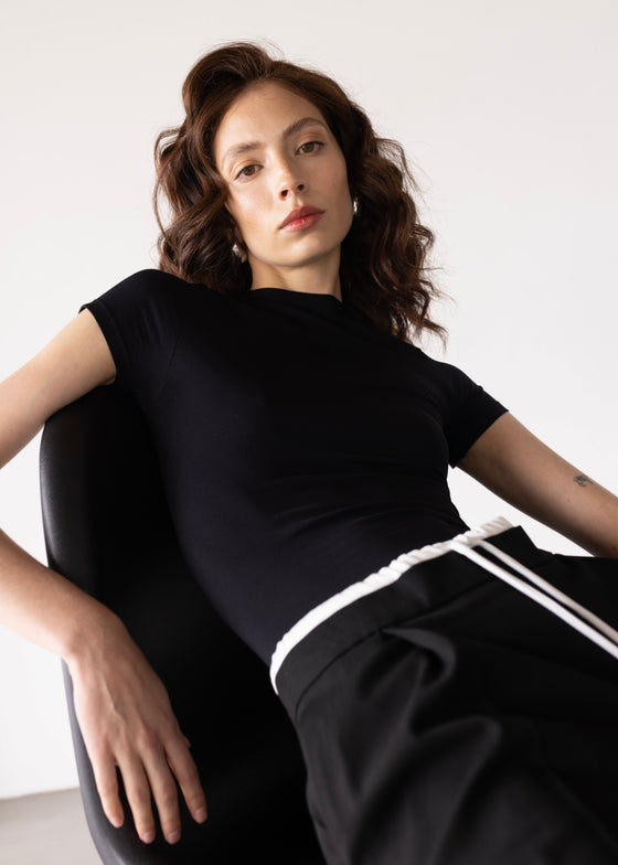 Camiseta Second Skin Manga Corta - Negro