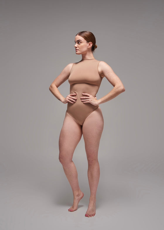 Body Second Skin Sin Mangas - Latte