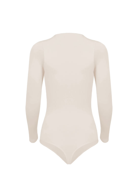 Body Second Skin Manga Larga - Marfil