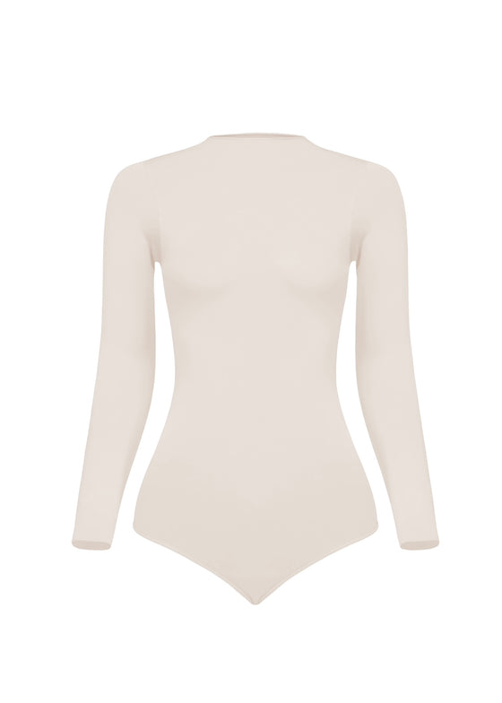 Body Second Skin Manga Larga - Marfil