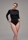 Body Second Skin Manga Larga - Negro