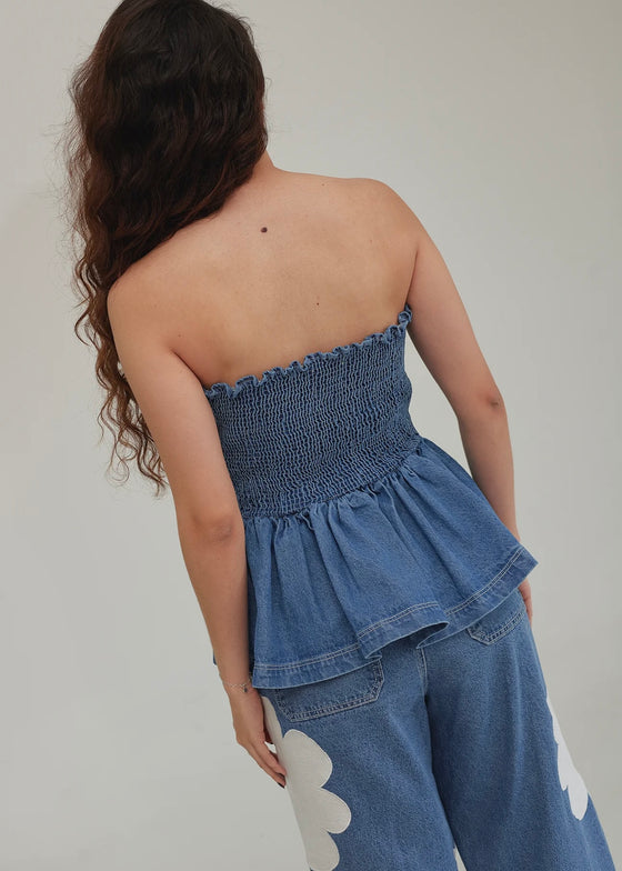 Denim Poema Top
