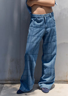 Grid Jeans