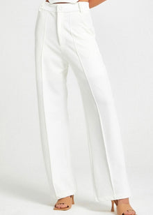  WHITE COMFY TAILOR PANTS